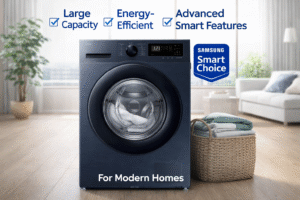 Samsung Smart Choice Front Load Washing Machine – Large Capacity, Energy-Efficient, and Advanced Smart Features for Modern Homes