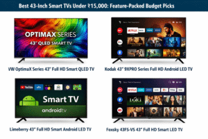 Best 43-Inch Smart TVs Under ₹15,000: Feature-Packed Budget Picks