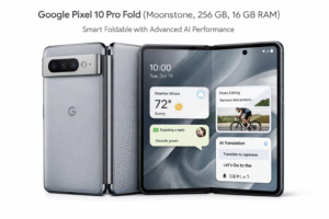 Google Pixel 10 Pro Fold (Moonstone, 256 GB, 16 GB RAM): Smart Foldable with Advanced AI Performance